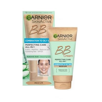 Garnier Garnier Oil-Free Perfecting Care All-In-1 Bb Cream Spf25 Medium Shade 50ml