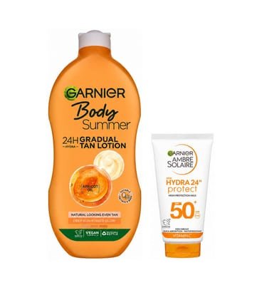Garnier Garnier Summer Body Light & Ambre Solaire Spf 50+ 50Ml Bundle