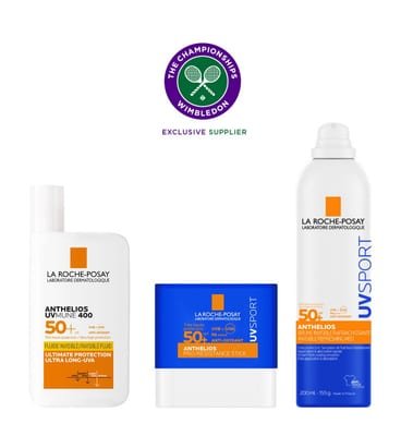 La Roche-Posay La Roche-Posay Courtside Essentials Wimbledon Anthelios Uvmune 400 Fluid, Mist Spf50+ & Cicaplast