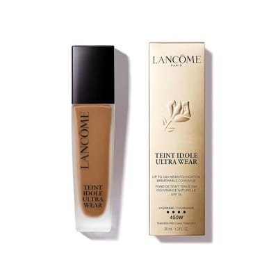 Lancome Lancome, Teint Idôle Ultra Wear Longwear Liquid Foundation, Natural Matte Finish, Breathable 24H Wear, Spf35, Shade: 220C in 450W, 30ml