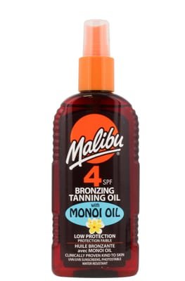 Malibu Malibu Bronzing Tanning Oil Spray With Monoi Oil SPF4 200ml