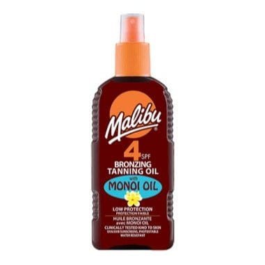 Malibu Malibu Bronzing Tanning Oil with Monoi Oil SPF4 - 200ml