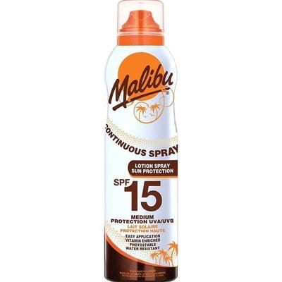 Malibu Malibu Continuous Sun Cream Spray - SPF15 175ml