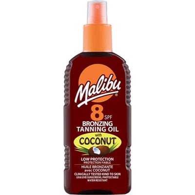 Malibu Malibu Tanning Oil SPF8 - Coconut 200ml