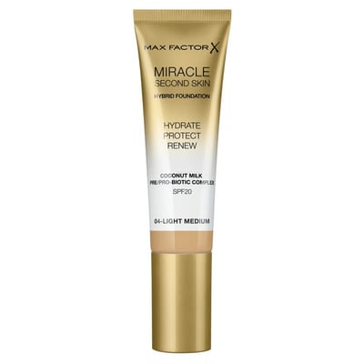 Max Factor Max Factor Miracle Touch Second Skin Foundation SPF20 30ml - 4 Light Medium