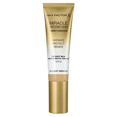 Max Factor Max Factor Miracle Touch Second Skin Foundation SPF20 30ml - 4 Light Medium
