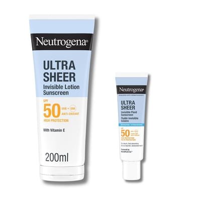 Neutrogena Neutrogena Ultra Sheer Hydrating Face & Body Spf50 Duo Bundle