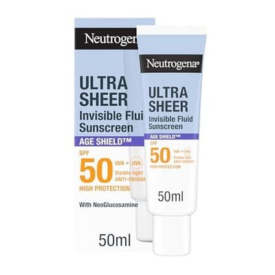 Neutrogena Neutrogena Ultra Sheer Invisible Fluid Sunscreen Age Shield Spf50 50ml