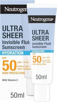 Neutrogena Neutrogena Ultra Sheer Invisible Fluid Sunscreen Hydration Spf50 50ml