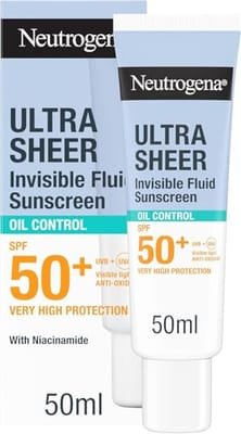 Neutrogena Neutrogena Ultra Sheer Invisible Fluid Sunscreen Oil Control Spf50+ 50ml