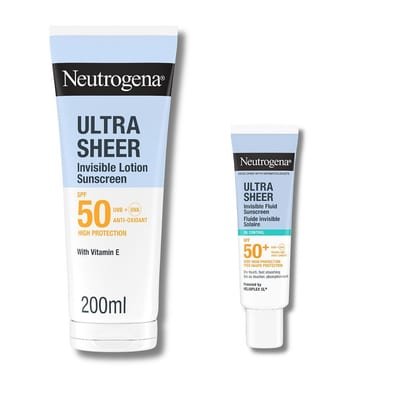 Neutrogena Neutrogena Ultra Sheer Oil Control Face & Body Spf50 Duo Bundle