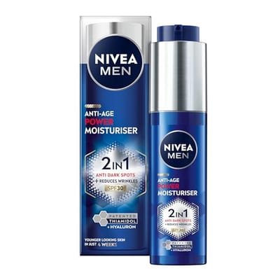 Nivea Nivea Men 2In1 Anti-Age Power Moisturiser With Luminous630 & Hyaluronic Acid Spf30 50ml