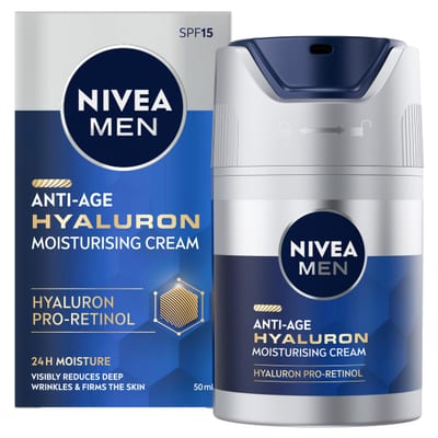NIVEA NIVEA MEN Anti-Age Hyaluron SPF15 Moisturising Face Cream (