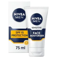 Nivea Nivea Men Sensitive Face Spf15 Moisturiser With 0% Alcohol 75ml