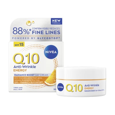 NIVEA NIVEA Q10 Anti-Wrinkle Energy Radiance Boost Day Cream SPF 15 (