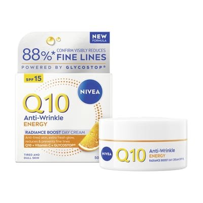 NIVEA NIVEA Q10 Anti-Wrinkle Energy Radiance Boost Day Cream SPF 15 (