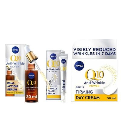 Nivea Nivea Q10 Day Cream Spf15 & Serum Bundle