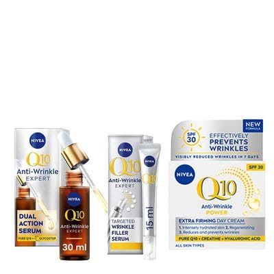 Nivea Nivea Q10 Day Cream Spf30 & Serum Bundle