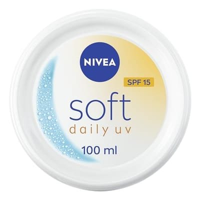 Nivea Nivea Soft Daily Uv Moisturiser For Face Hand & Body Spf15 100ml