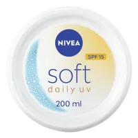 Nivea Nivea Soft Daily Uv Moisturiser For Face Hand & Body Spf15200 ml, 200ml