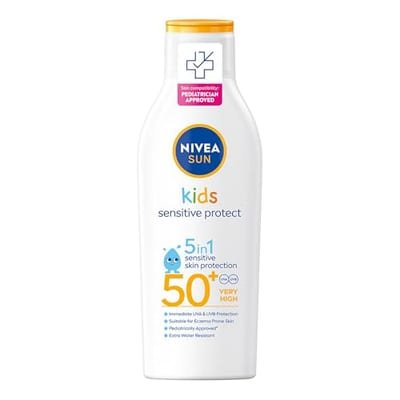 Nivea Nivea Sun Babies & Kids Protect Sensitive Cream Lotion Spf50+200 ml, 200ml