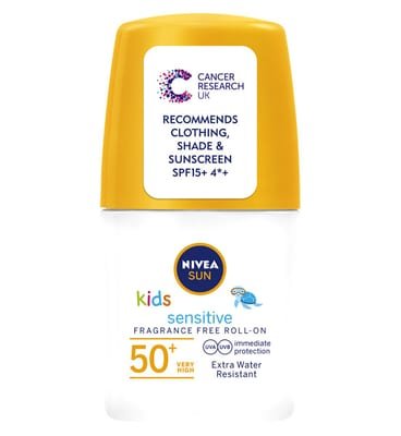 Nivea Nivea Sun Kids Sensitive Cream Roll-On Spf50+ 50ml