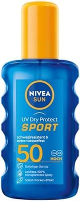 Nivea Nivea Sun Protect & Dry Touch Sunscreen Spray Spf50200 Ml Br/>, 200ml