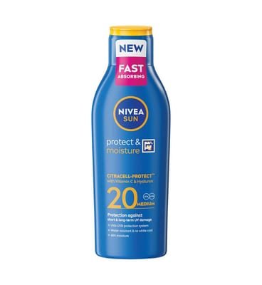 Nivea Nivea Sun Protect & Moisture Cream Lotion Spf20200 ml, 200ml
