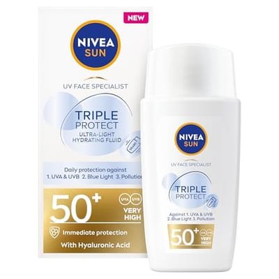 Nivea Nivea Sun Uv Face Specialist Triple Protect Cream Fluid Spf50+ 40ml