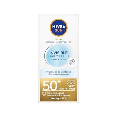 Nivea Nivea Sun Uv Invisible Daily Face Fluid + Anti-Oxidants Spf50+ 40ml