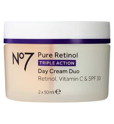 NO7 No7 Pure Retinol, Vitamin C & Spf 30 Day Cream Duo 2X50ml