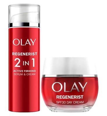 Olay Olay Regenerist Day Face Cream Spf30 & Serum Bundle