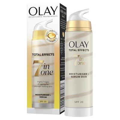 Olay Olay Total Effects AntiAgeing Moisturiser And Serum Duo SPF 20
