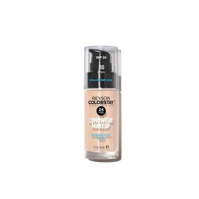 Revlon Revlon Color Stay Liquid Foundation Makeup for Normal/Dry Skin SPF 20 - Ivory