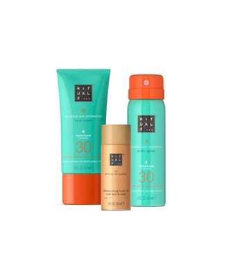 Rituals Rituals The Ritual of Karma Sun Trial Set 30ml Body Shimmer Oil + 30ml Face Cream SPF30 + 50ml Milky Spray SPF30