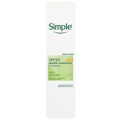 Simple Simple Kind To Skin Spf 50 Moisturiser 40ml