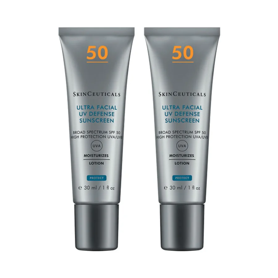 SkinCeuticals SkinCeuticals Ultra Facial Defense SPF 50+ Facial Sunscreen (2 x 30ml) Duo