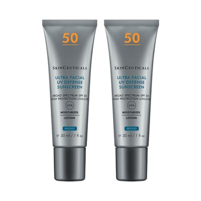 SkinCeuticals SkinCeuticals Ultra Facial Defense SPF 50+ Facial Sunscreen (2 x 30ml) Duo