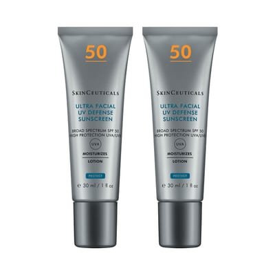 SkinCeuticals SkinCeuticals Ultra Facial Defense SPF 50+ Facial Sunscreen (2 x 30ml) Duo