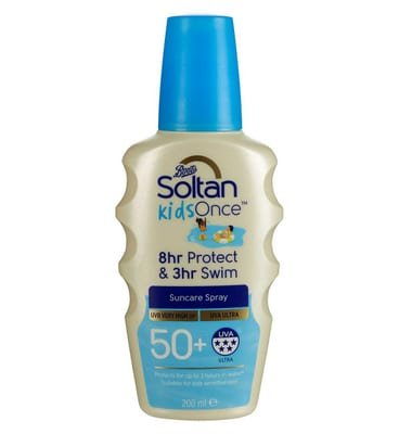 Soltan Soltan Kids Once 3Hr Protect & Swim Suncare Spray Spf50+200 ml, 200ml