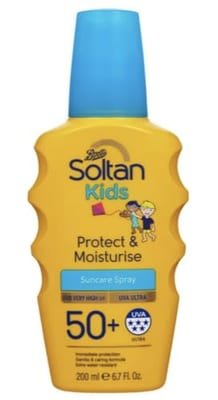 Soltan Soltan Kids Protect & Moisturise Suncare Spray Spf50+200 ml, 200ml