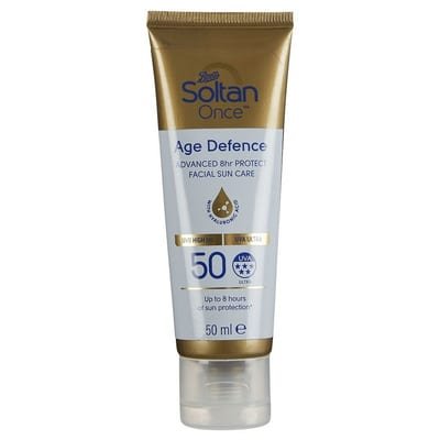Soltan Soltan Once Age Defence 8Hr Protect Facial Suncare With Hyaluronic Acid Spf50 50ml