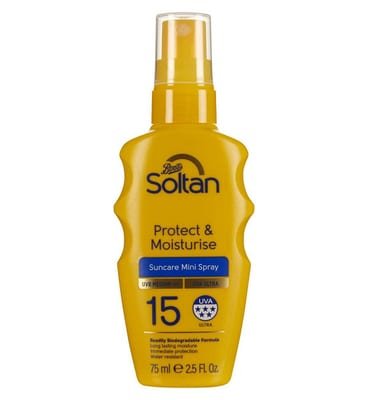 Soltan Soltan Protect & Moisturise Mini Suncare Spray Spf15 75ml