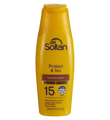 Soltan Soltan Protect & Tan Suncare Lotion Spf15200 ml, 200ml