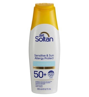 Soltan Soltan Sensitive & Sun Allergy Protect Suncare Lotion Spf50+200 ml, 200ml