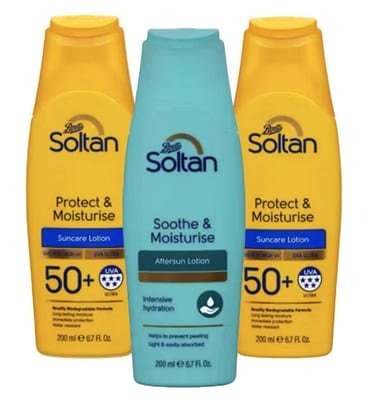 Soltan Soltan Spf50 Protect & Moisturise Lotion Aftersun Bundle