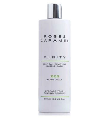 Rose & Caramel Rose & Caramel Purity Bathe Away Self Tan Removing Bubble Bath 500ml