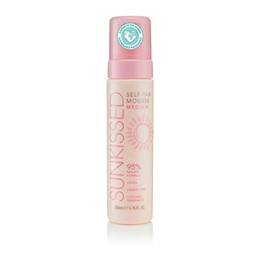 Sunkissed Sunkissed 95 Percent Natural Self Tan Mousse 200ml – Medium