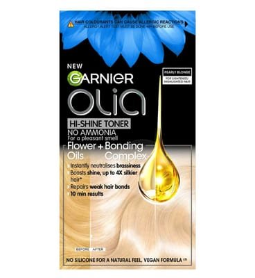 Garnier Garnier Olia 10.02 Pearly Toner: Hi-Shine, Neutralises Brassy Tones, For Luminous, Blonde, 243g