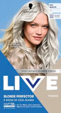 Schwarzkopf Schwarzkopf Live Blonde Perfector T1 Ice White Post Bleach Hair Toner
